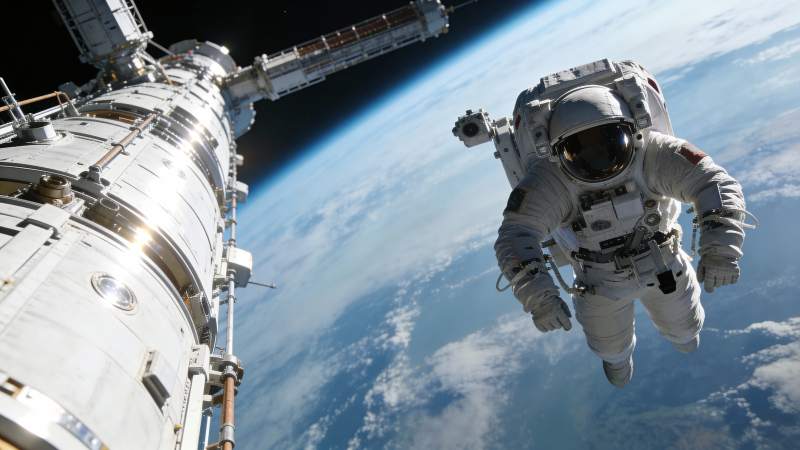 太空行走壮丽瞬间图片