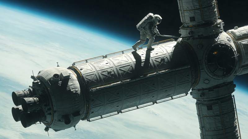 太空行走图片