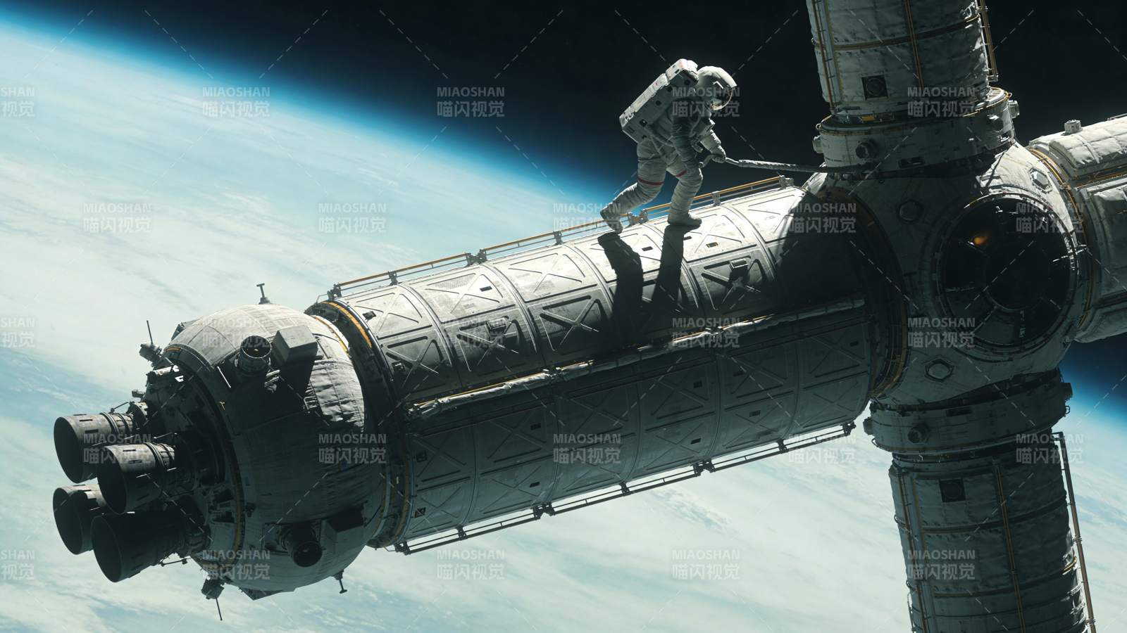 太空行走图片