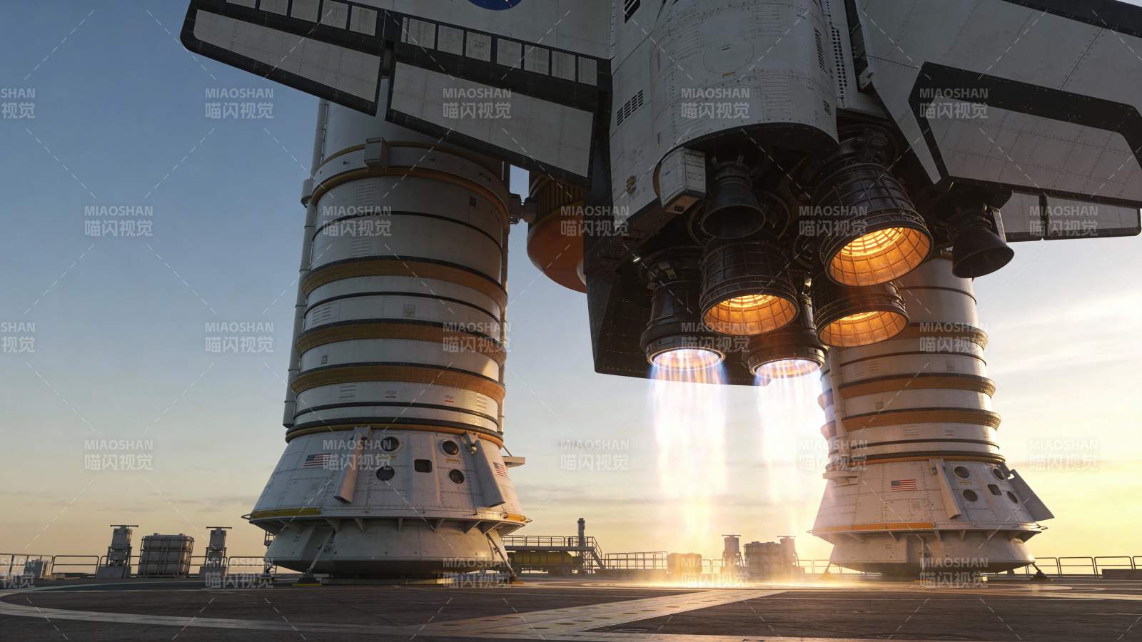 火箭发射瞬间图片