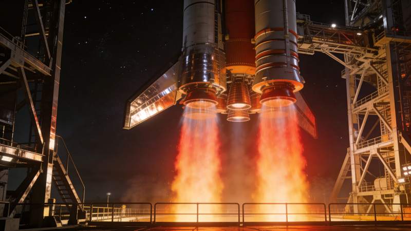 火箭发射瞬间图片