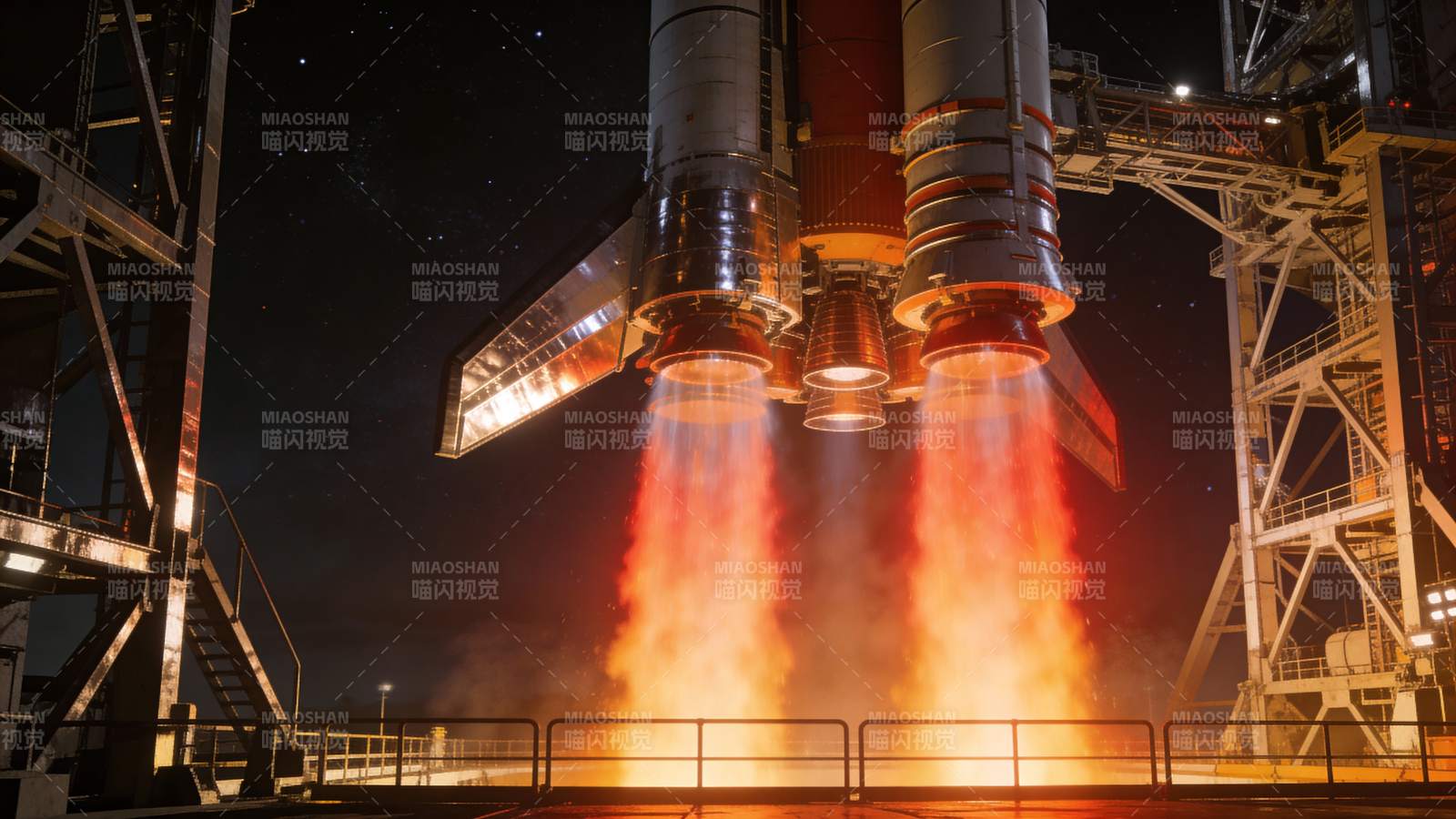 火箭发射瞬间图片