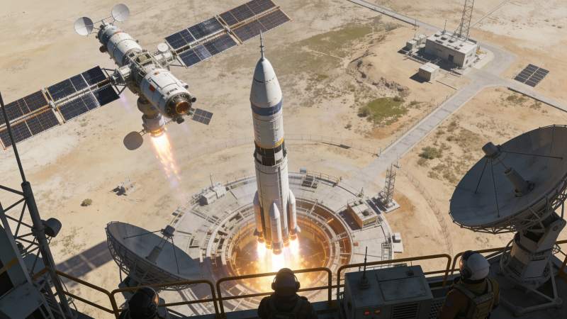 火箭发射瞬间图片