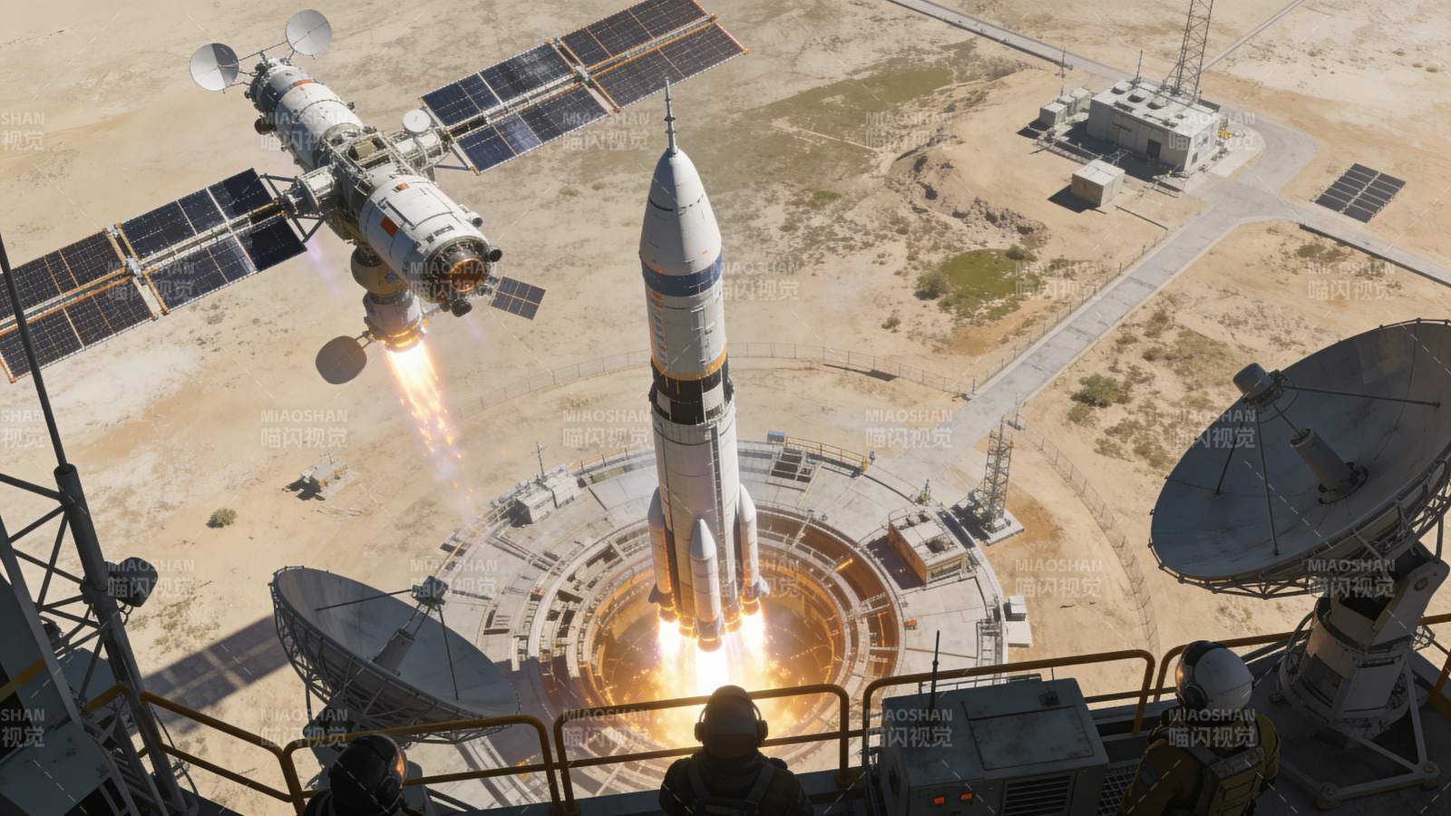 火箭发射瞬间图片