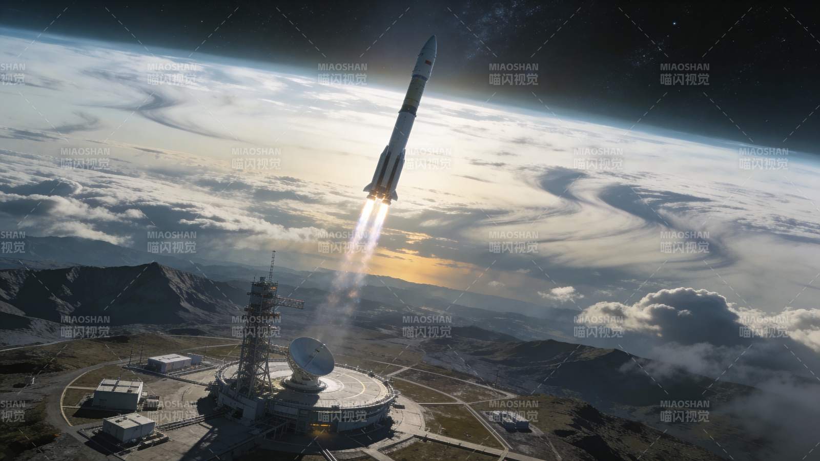 火箭升空 直冲云霄图片