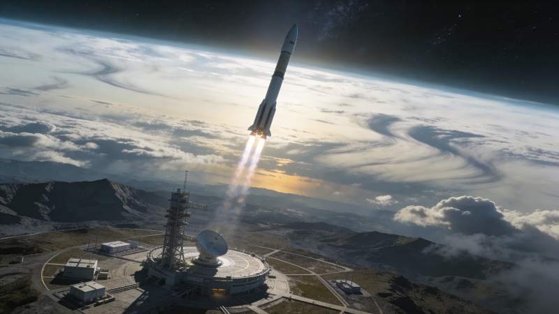 火箭升空 直冲云霄图片