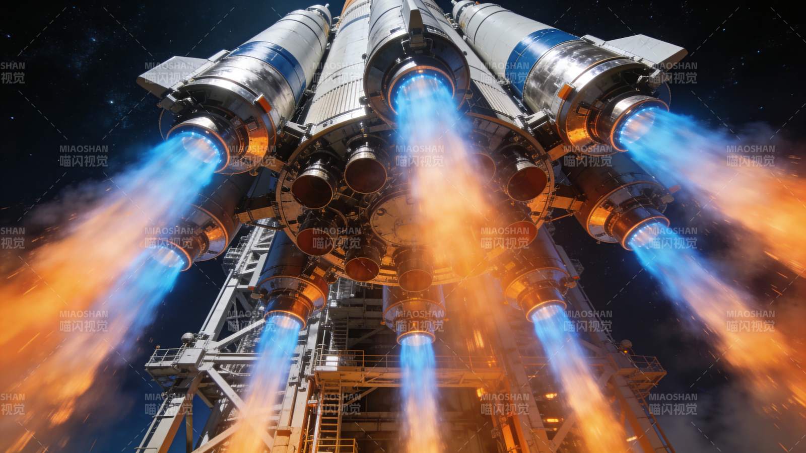 火箭升空瞬间图片