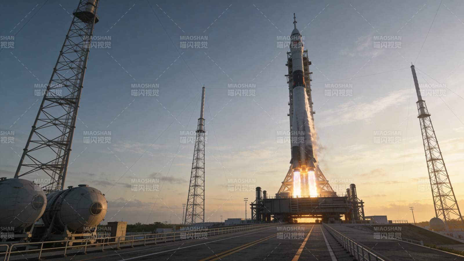 火箭发射瞬间图片