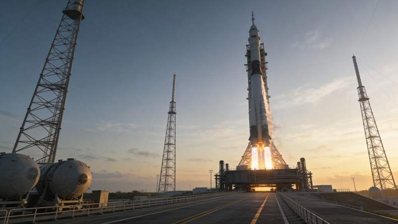 火箭发射瞬间图片