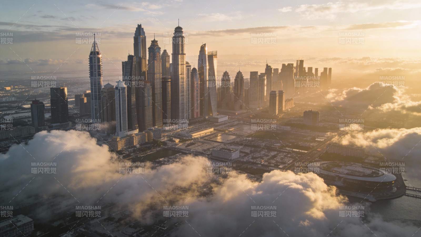 迪拜云海晨曦图片