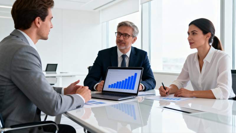 商务会议讨论图表图片