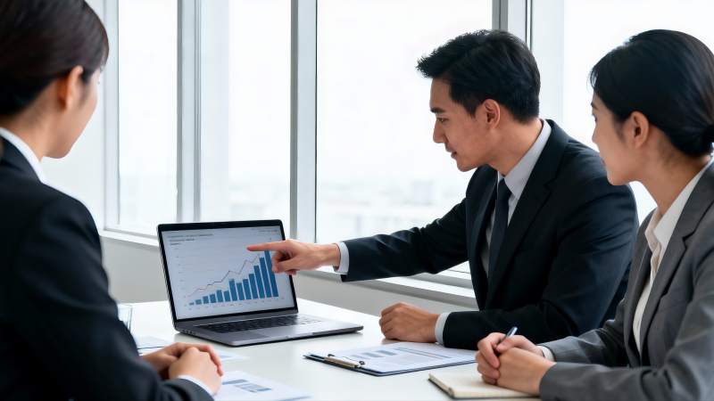 商务会议分析数据图片
