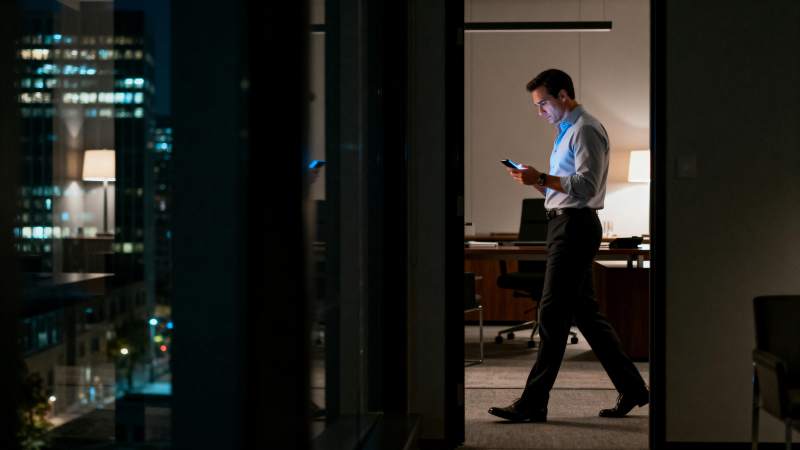 夜归的上班族图片