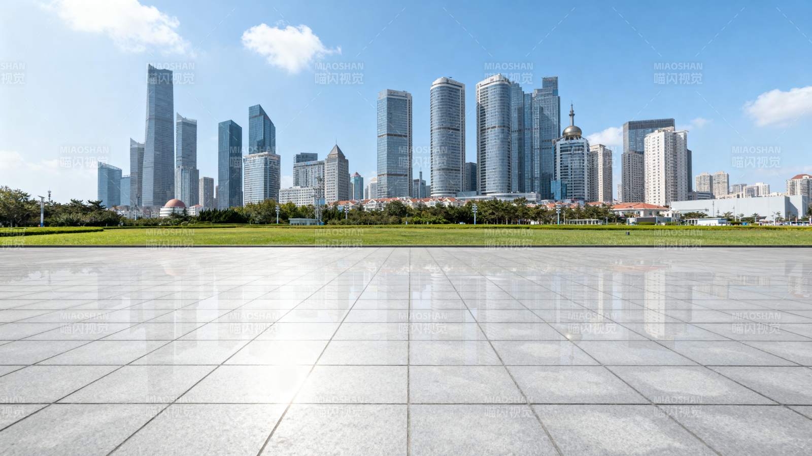 现代都市天际线图片