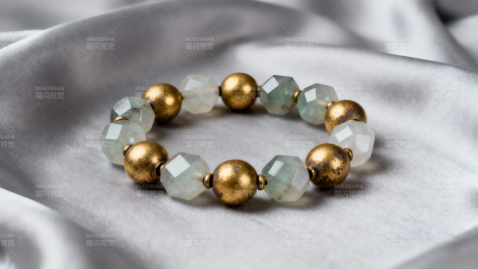 金珠水晶手链图片