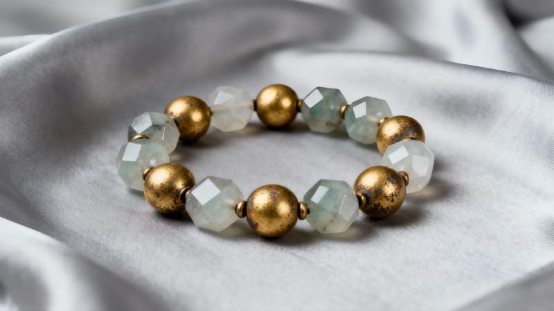 金珠水晶手链图片