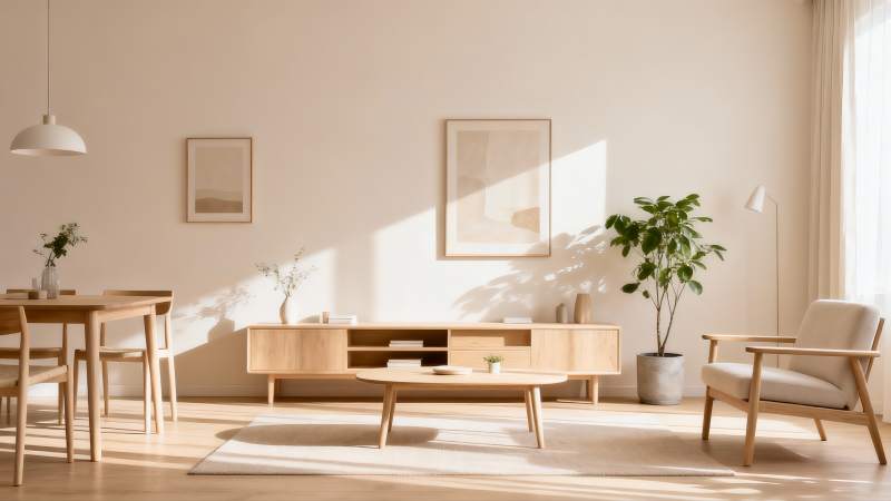 简约客厅阳光照耀图片