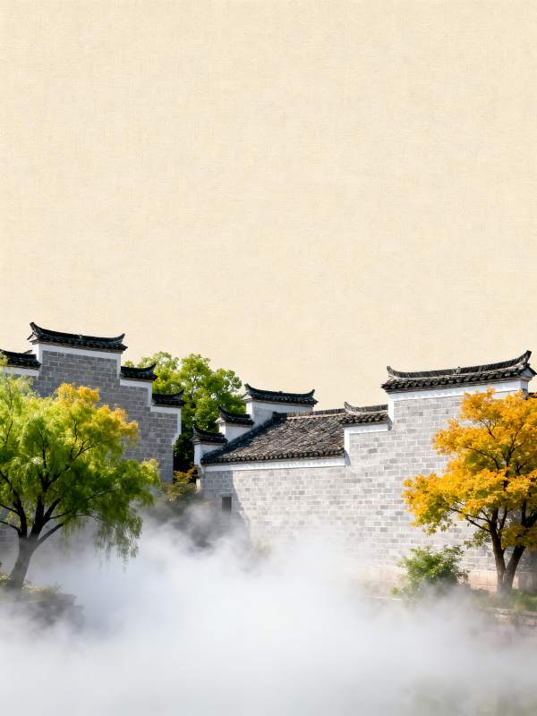 烟雨徽州古韵图片