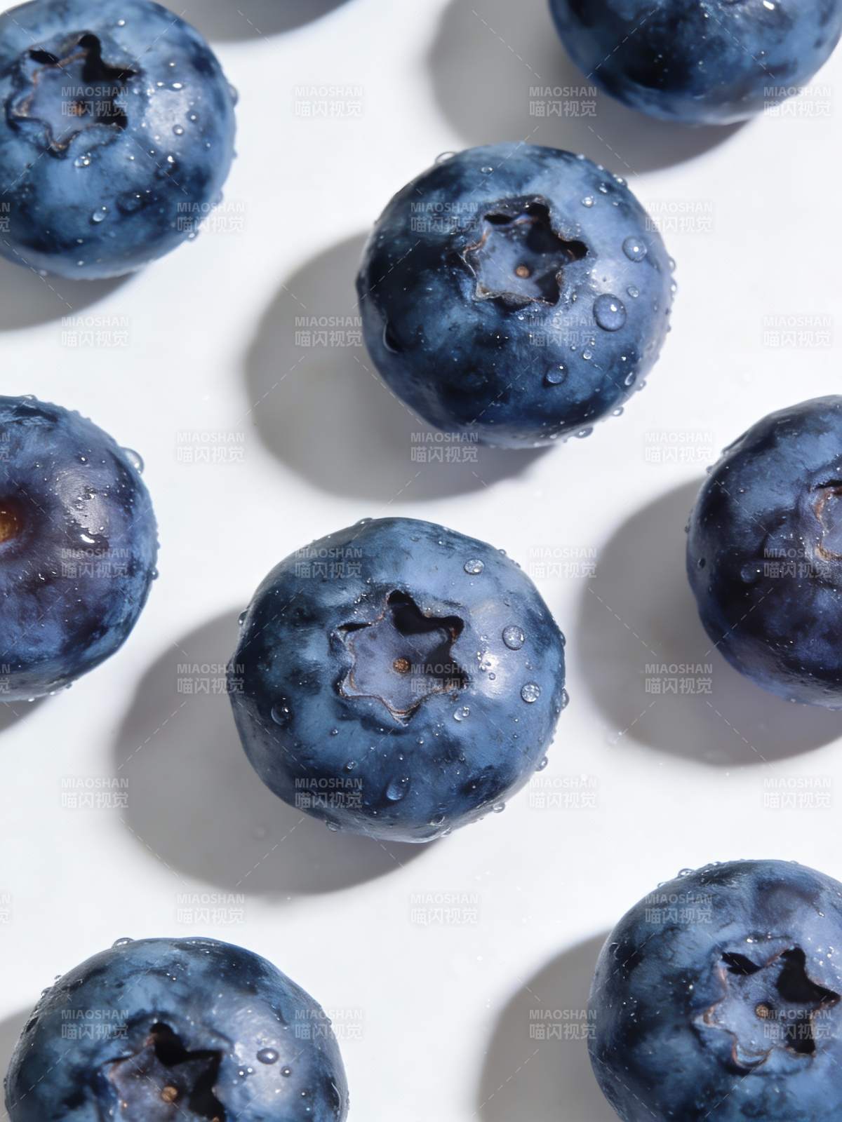 新鲜蓝莓特写图片