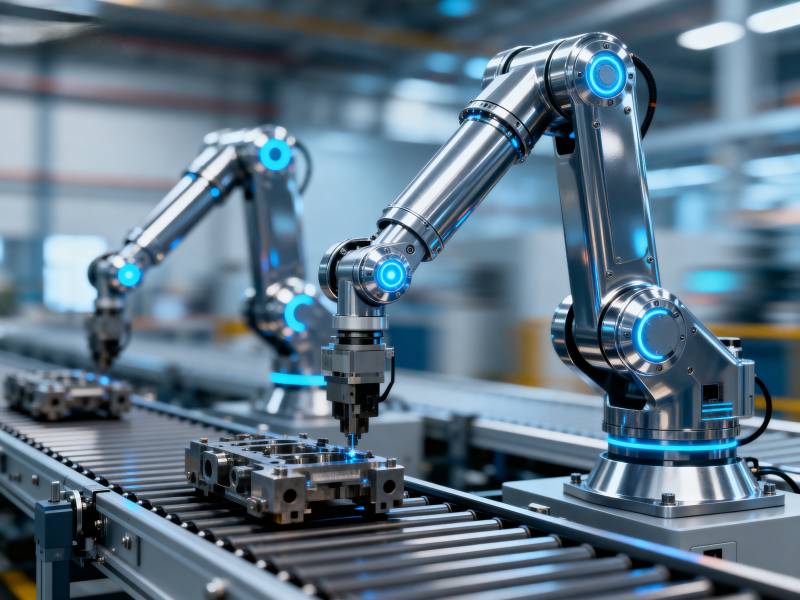 智能机械臂作业图片