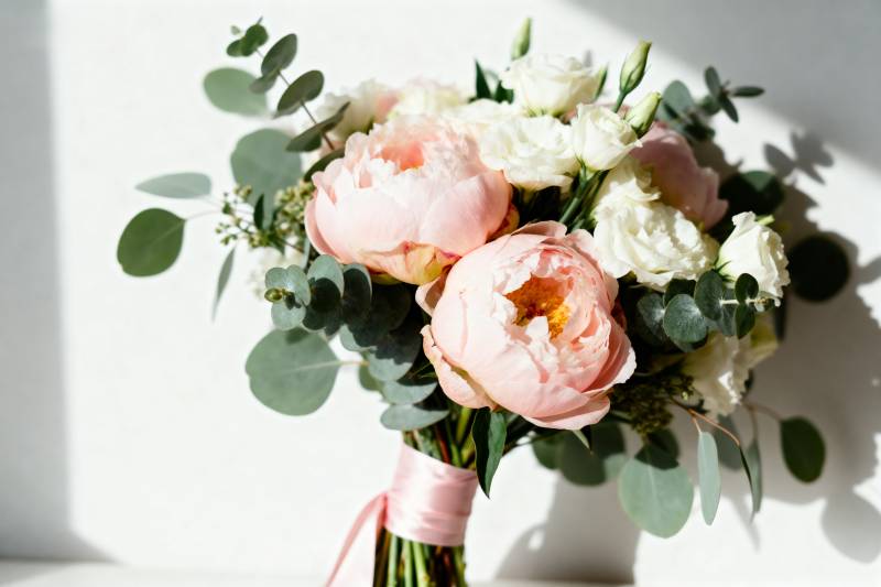 柔粉花束静谧美图片