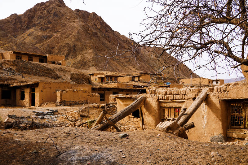 北长滩荒山古村静谧景图片