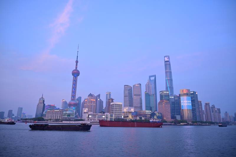 上海天际线夜景图片