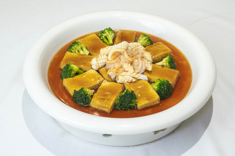 豆腐西兰花炖菜图片