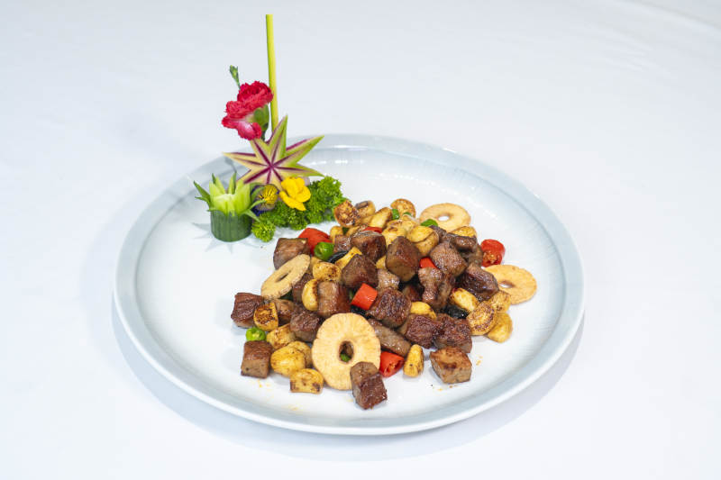 美味牛肉炒时蔬图片