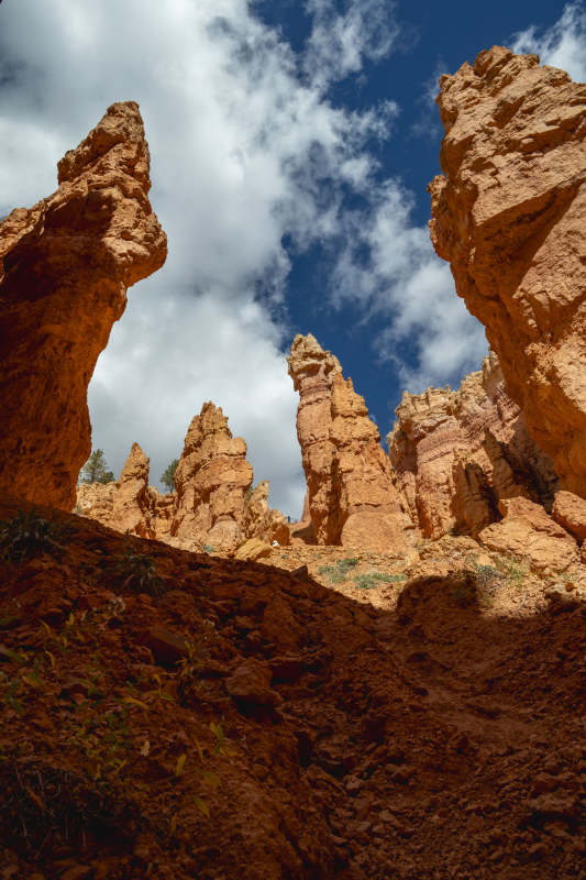 美国犹他州布莱斯峡谷国家公园奇峰林立图片