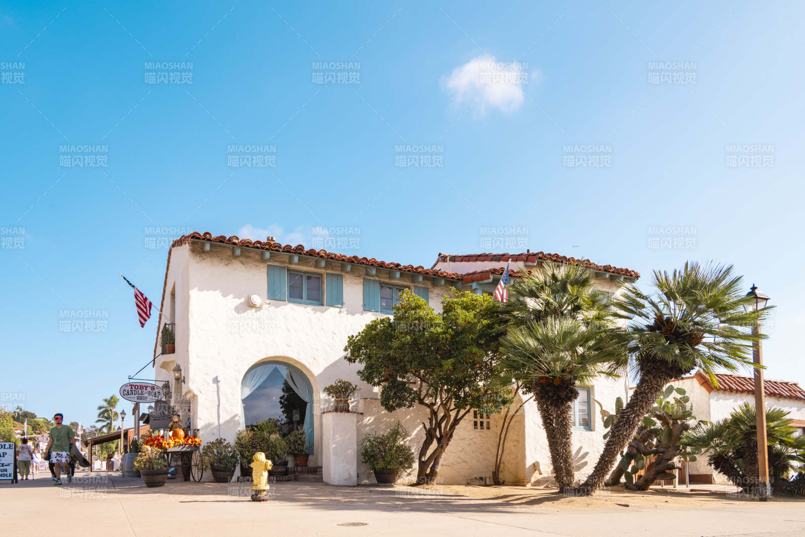 西班牙风格建筑风光图片