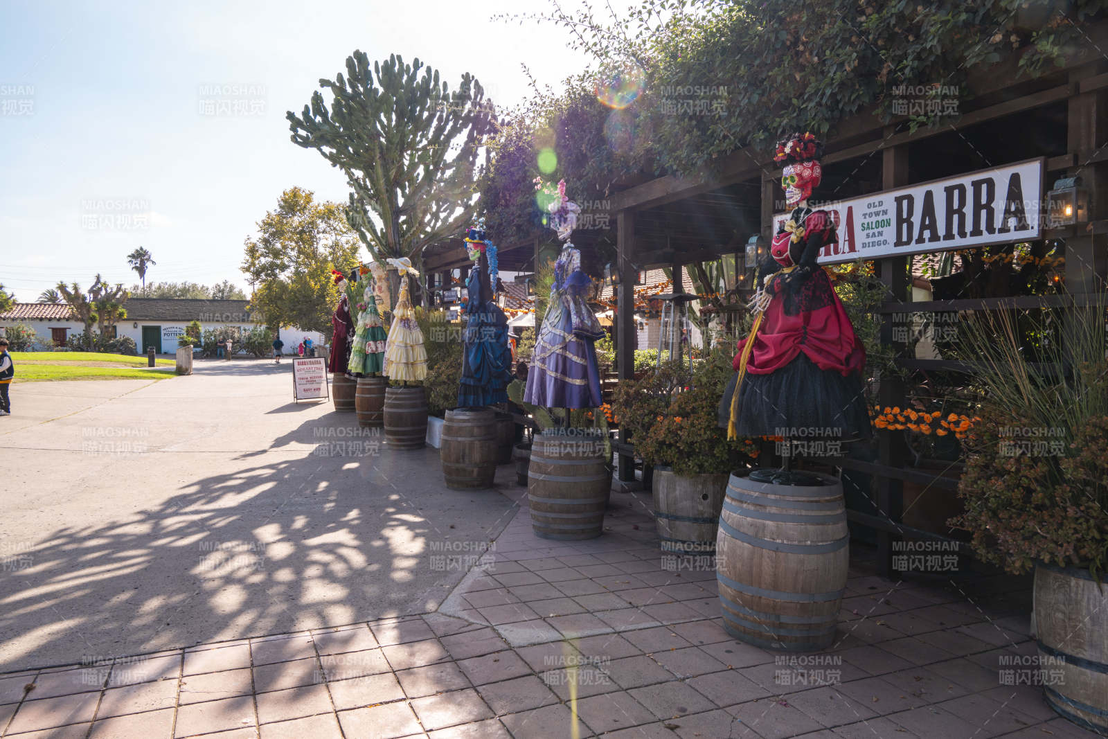 花市风情街景图片