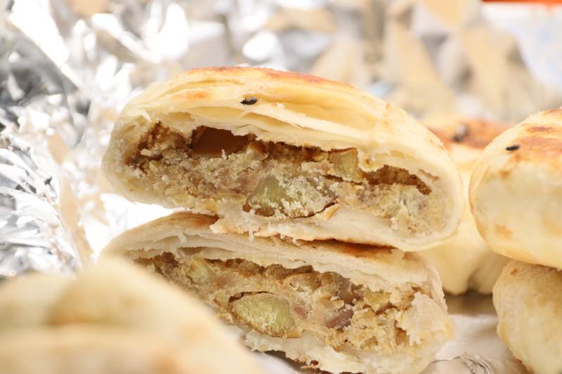 香酥肉馅饼图片