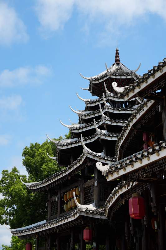 飞檐翘角古建筑图片