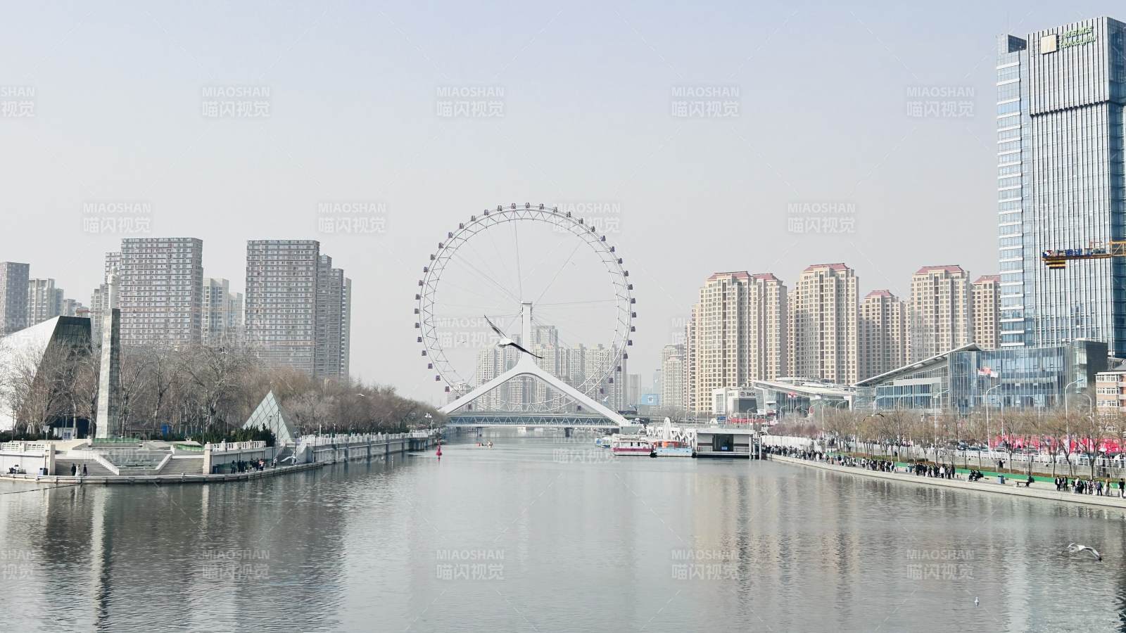 天津之眼摩天轮图片