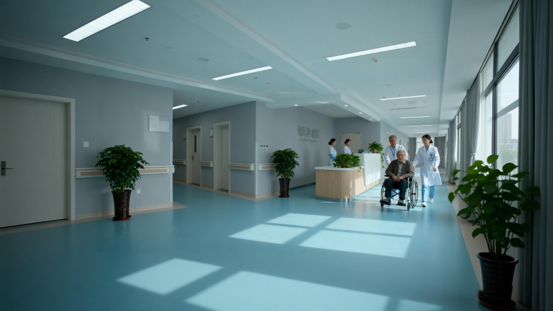 医院走廊温馨场景图片