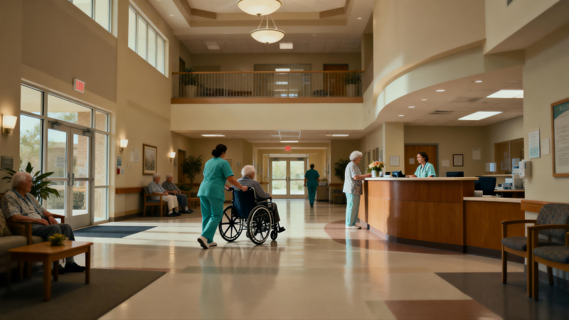 医院大厅温馨场景图片