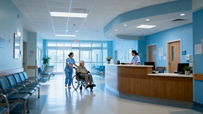 医院大厅温馨服务图片