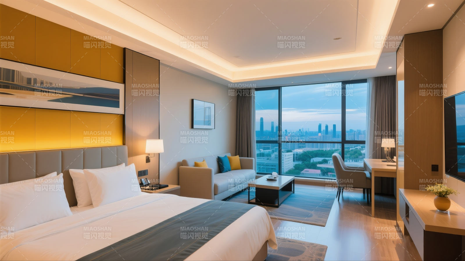 现代都市豪华客房图片