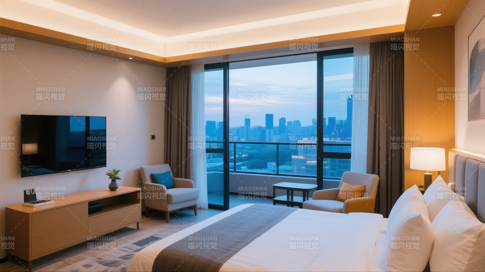 都市景观豪华客房图片