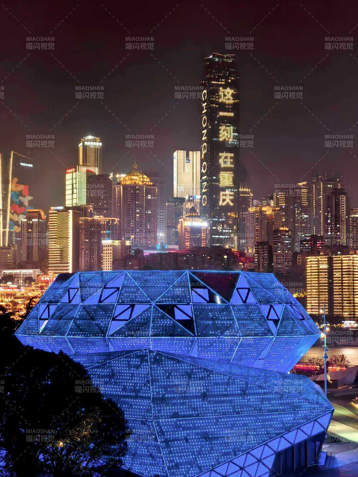 重庆夜景璀璨夺目图片