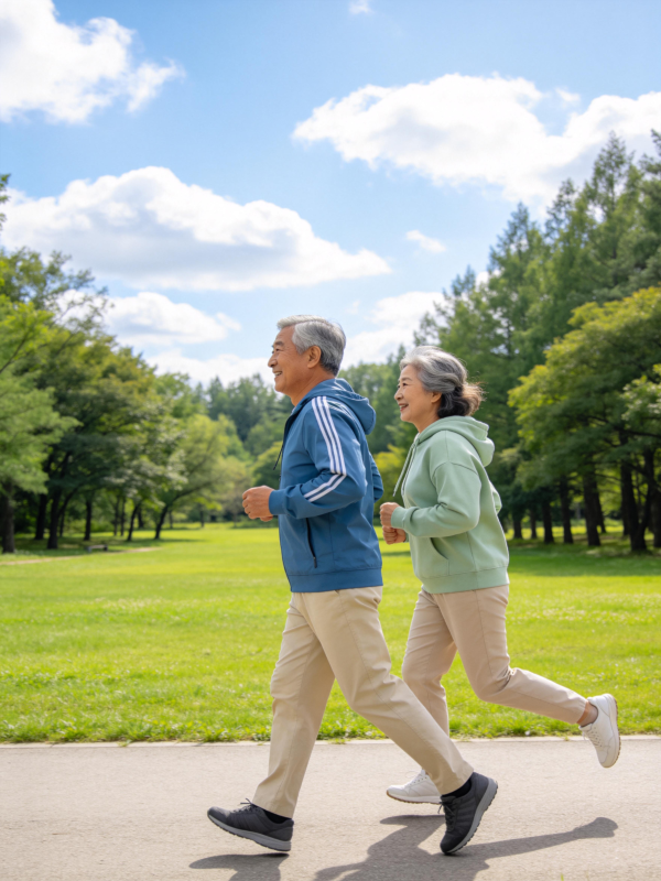 公园晨跑的幸福时光图片