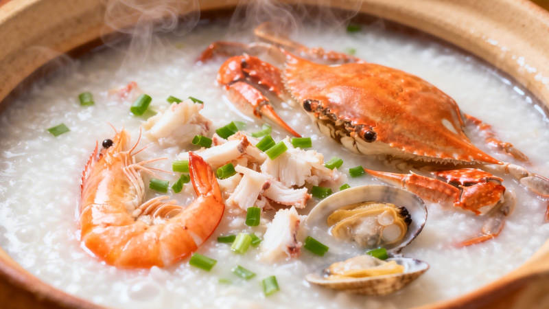 海鲜粥飘香图片
