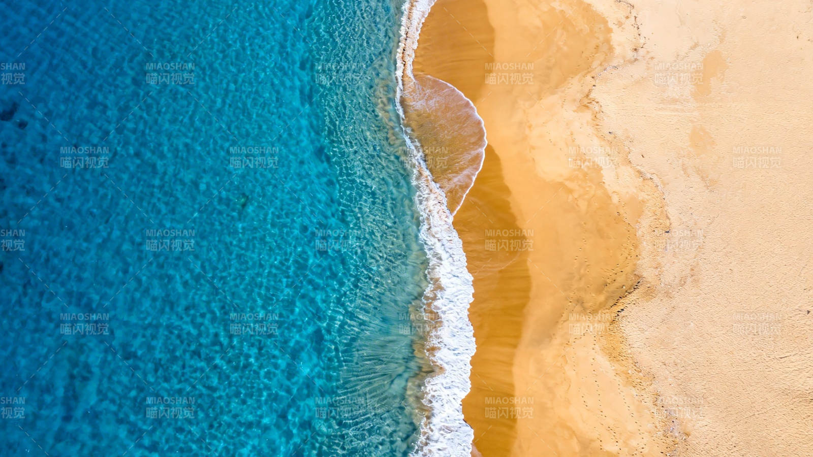 碧海金沙 浪花轻吻图片