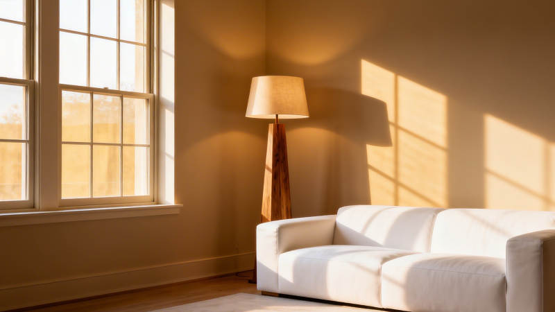 阳光洒满温馨客厅图片