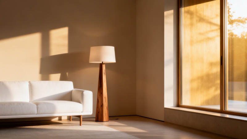 阳光洒落的客厅一角图片