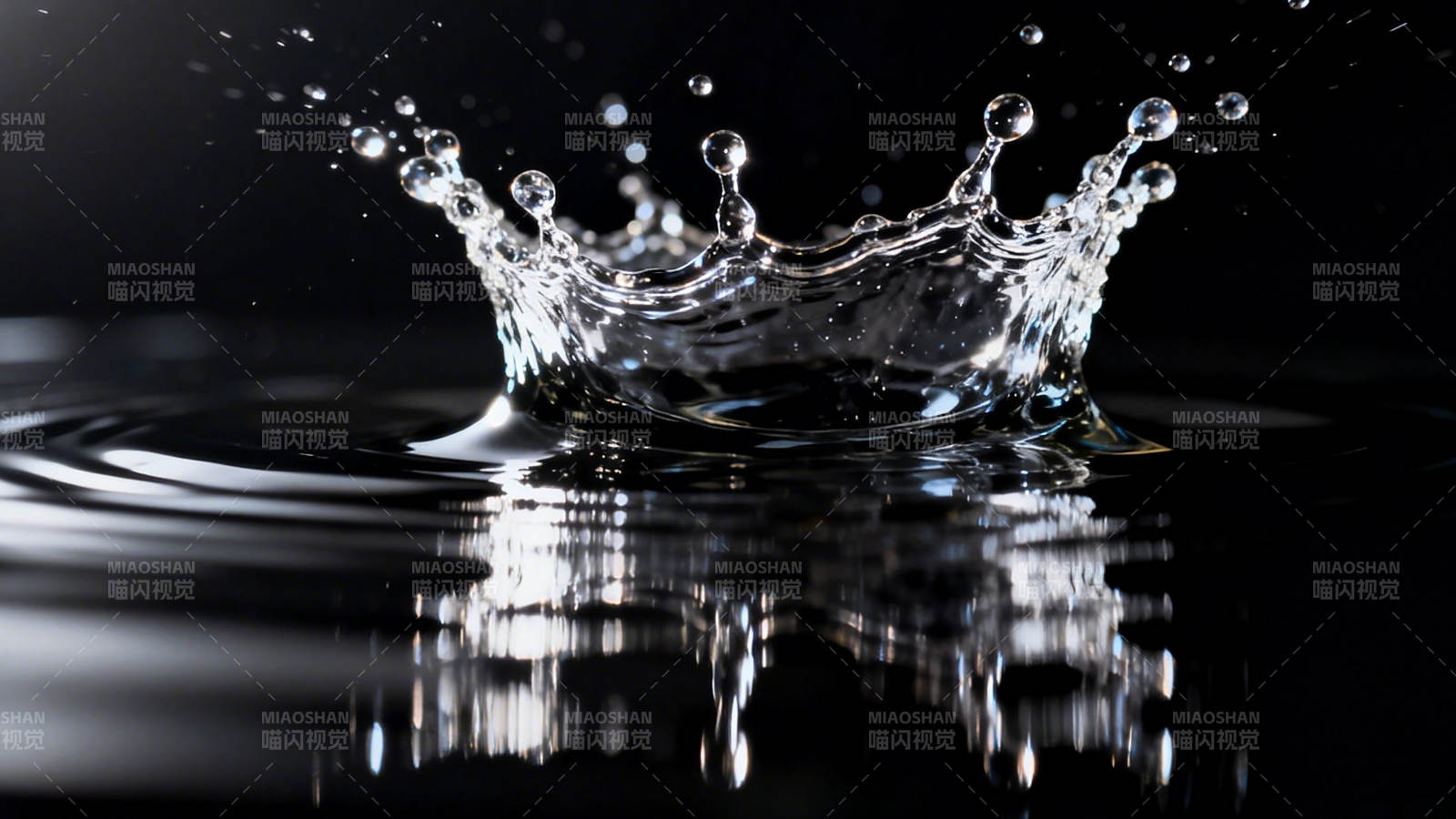 水滴溅起皇冠图片