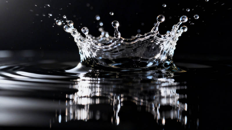 水滴溅起皇冠图片