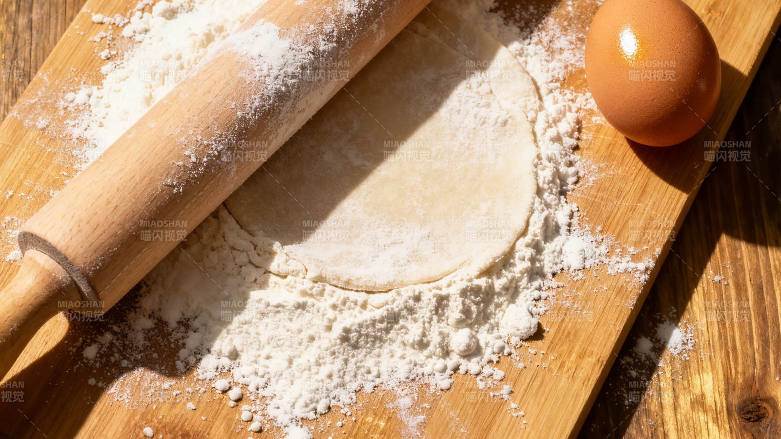 揉面准备中图片