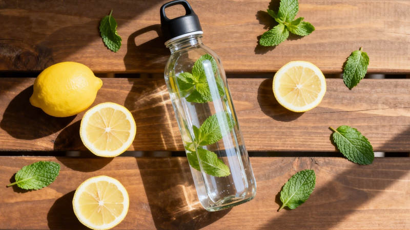 柠檬薄荷水图片